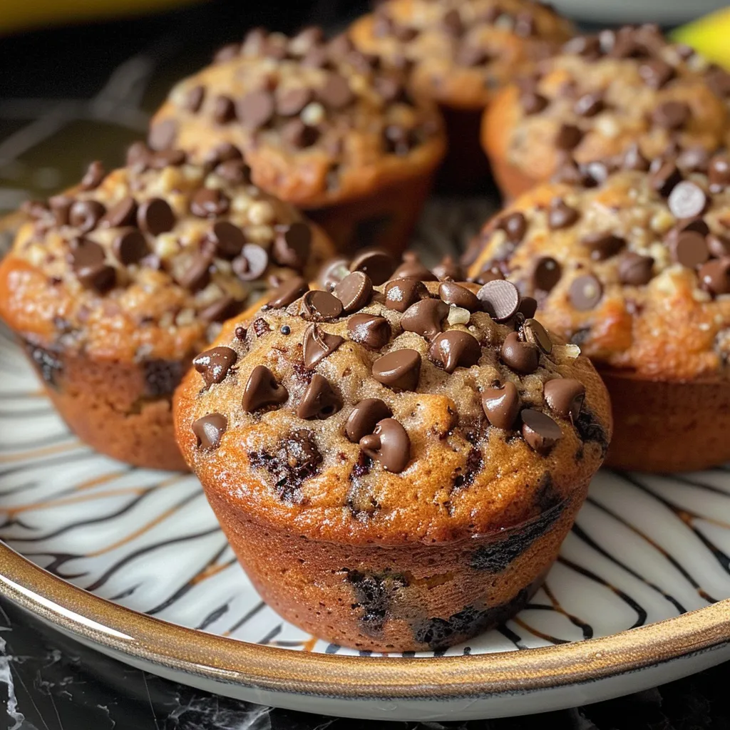 Chocolate Chip Banana Bread Muffins