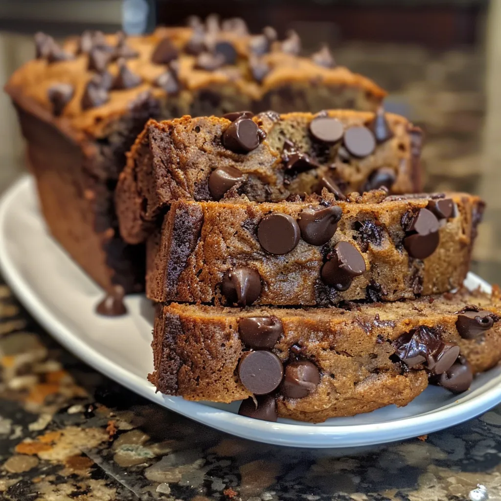 Indulge Guilt-Free: Vegan Banana Chocolate Chip Bread Delight!
