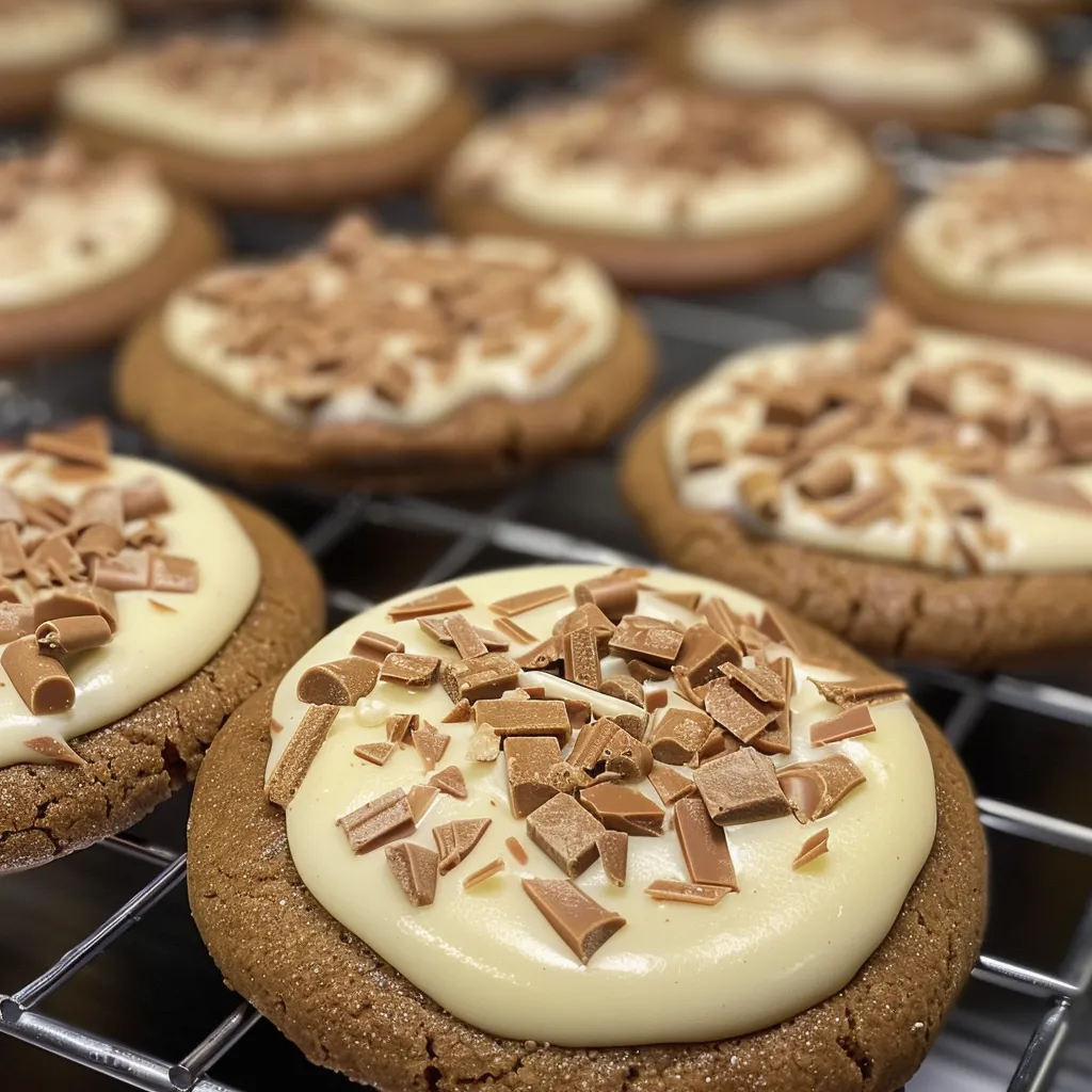 White Chocolate Gingerbread Cookies