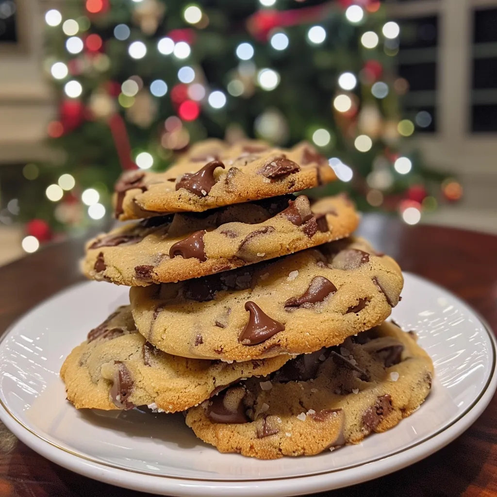 Christmas Chocolate Chip Cookies