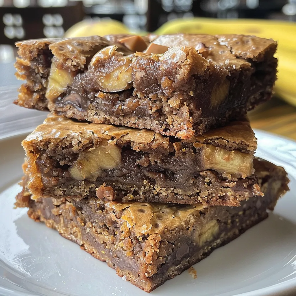 Sweet Banana Bread Blondies