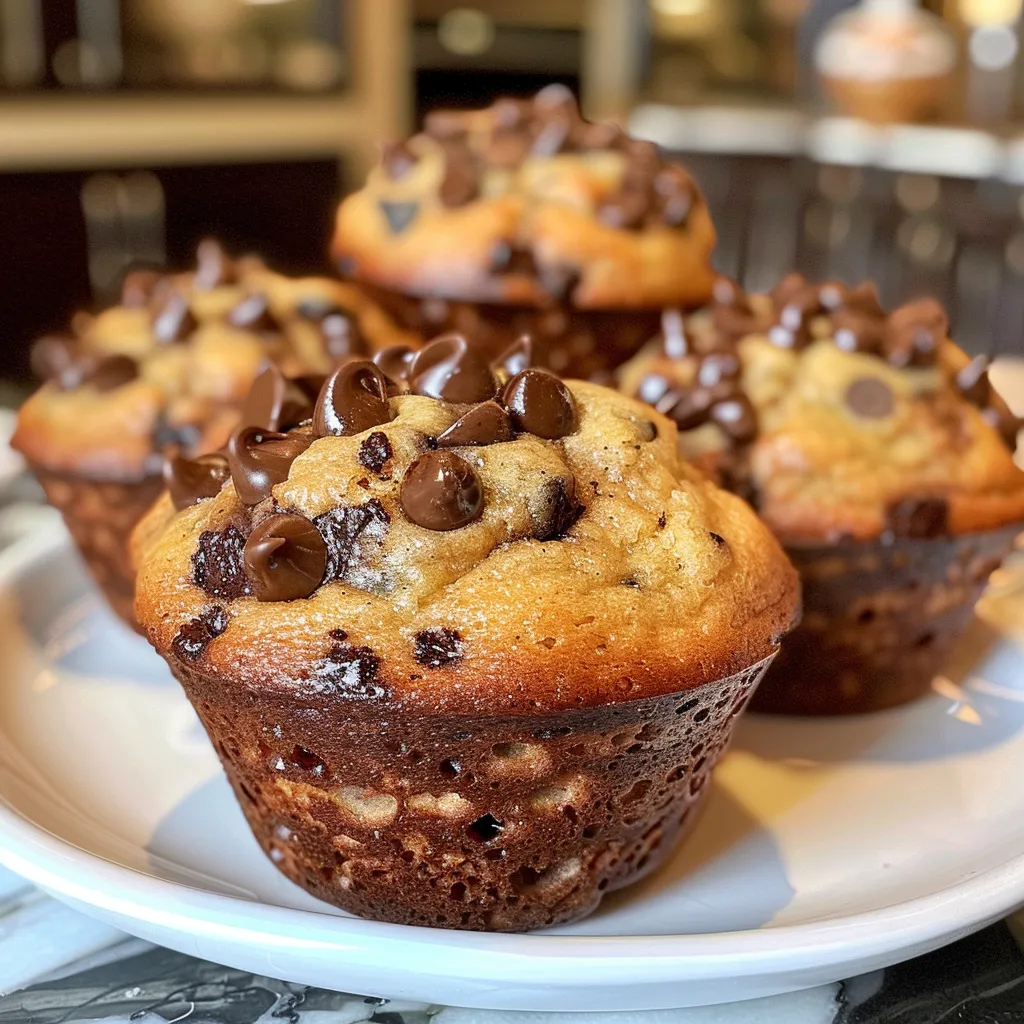 Chocolate Chip Banana Bread Muffins