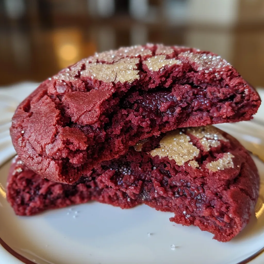 Red Velvet Crinkle Cookie: A Sweet Bite of Comfort