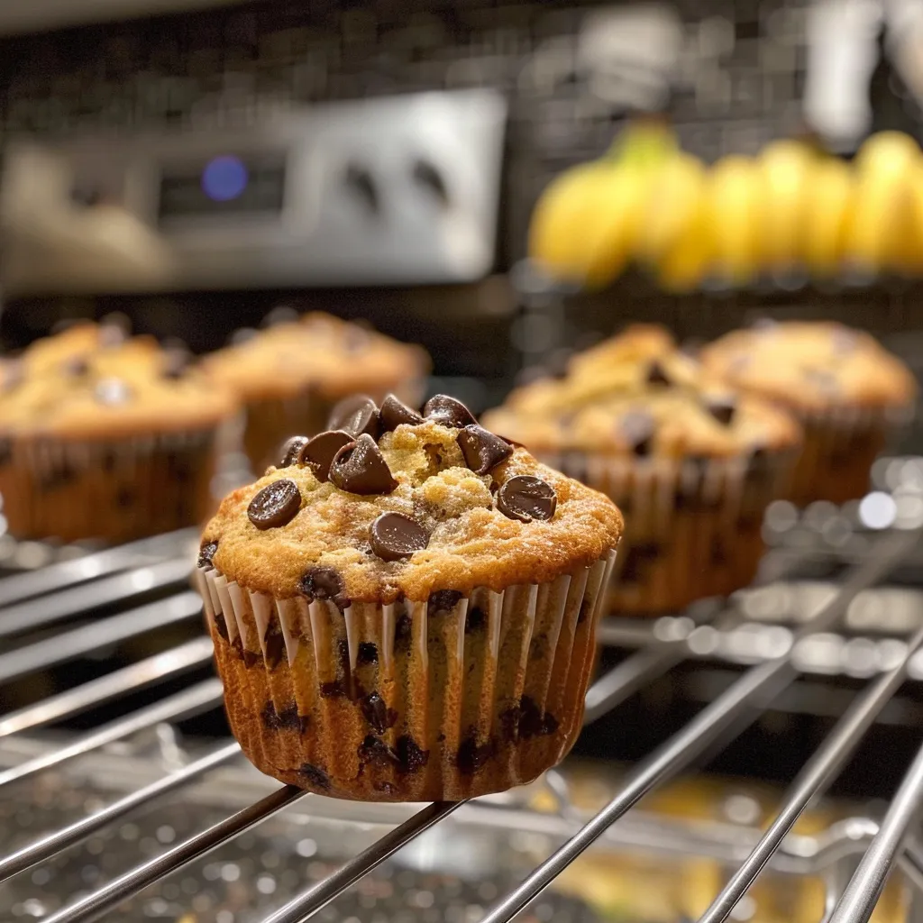 Chocolate Chip Banana Bread Muffins