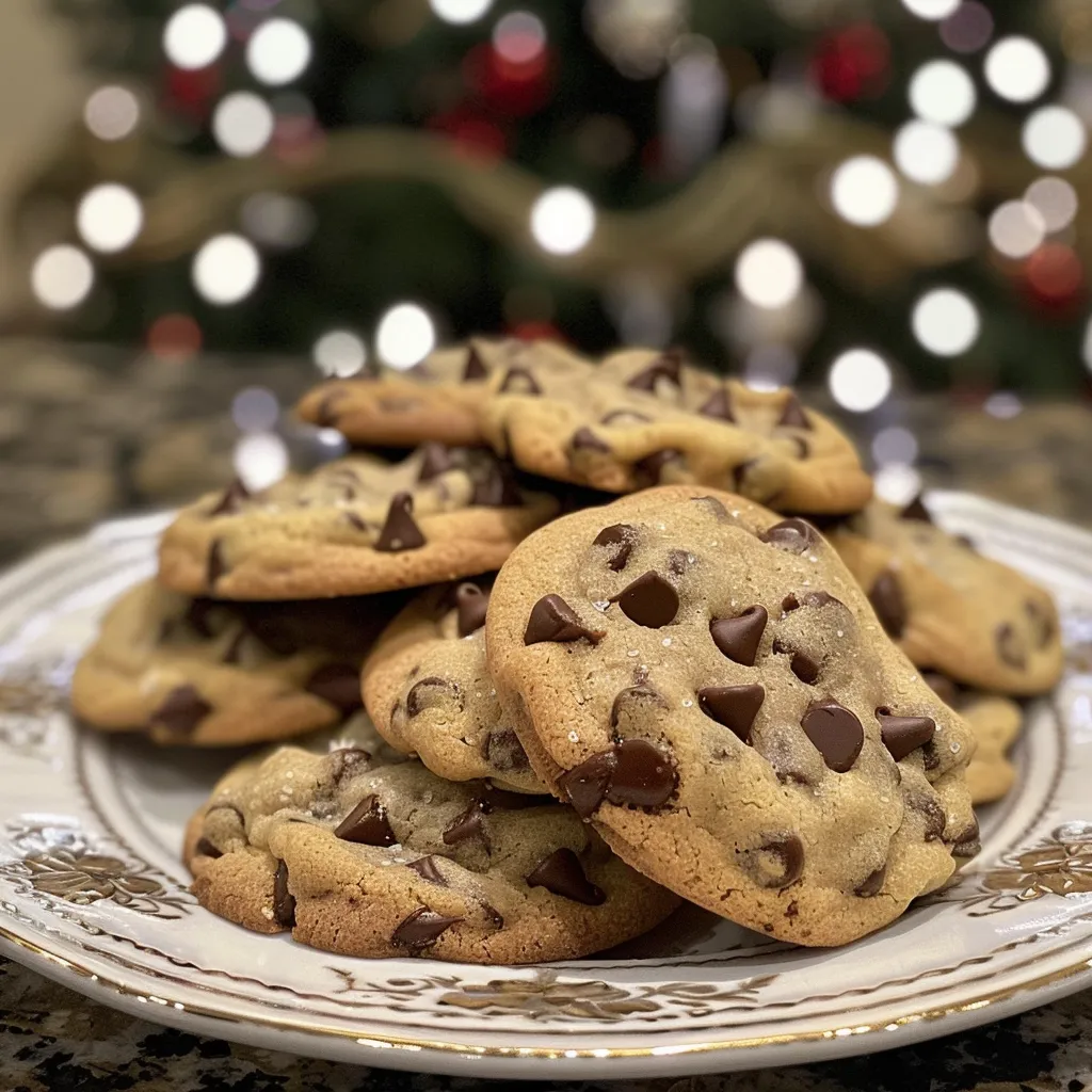 Winter Wonderland Chocolate Chip Christmas Cookies