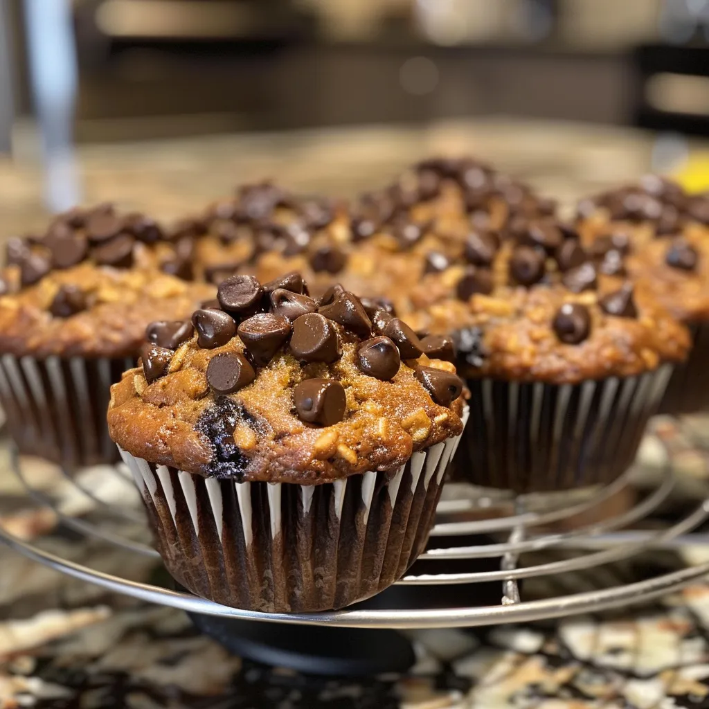 Chocolate Chip Banana Bread Muffins