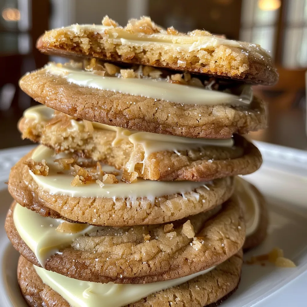 White Chocolate Dipped Chewy Maple Cookies for Christmas