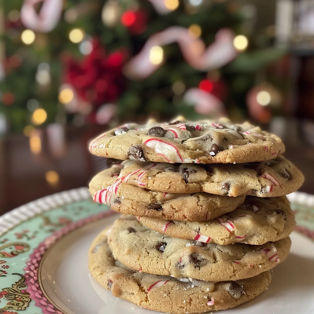 Peppermint Chocolate Chip Cookies