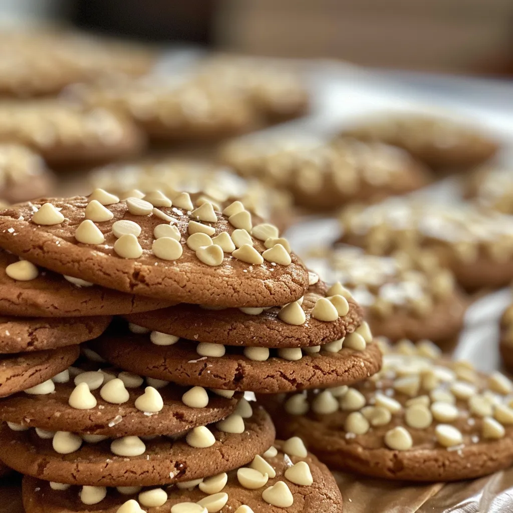 White Chocolate Gingerbread Cookies