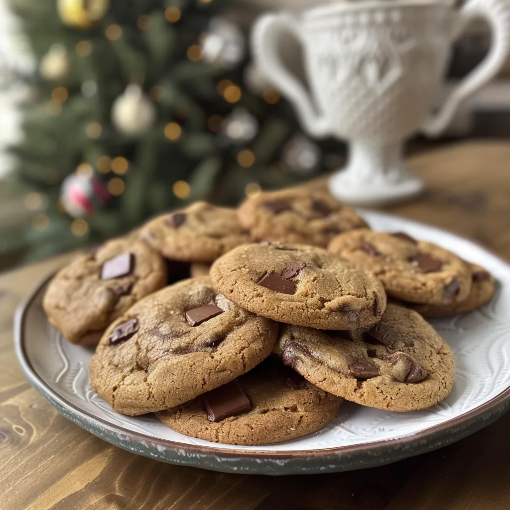 Christmas Chocolate Chip Cookies