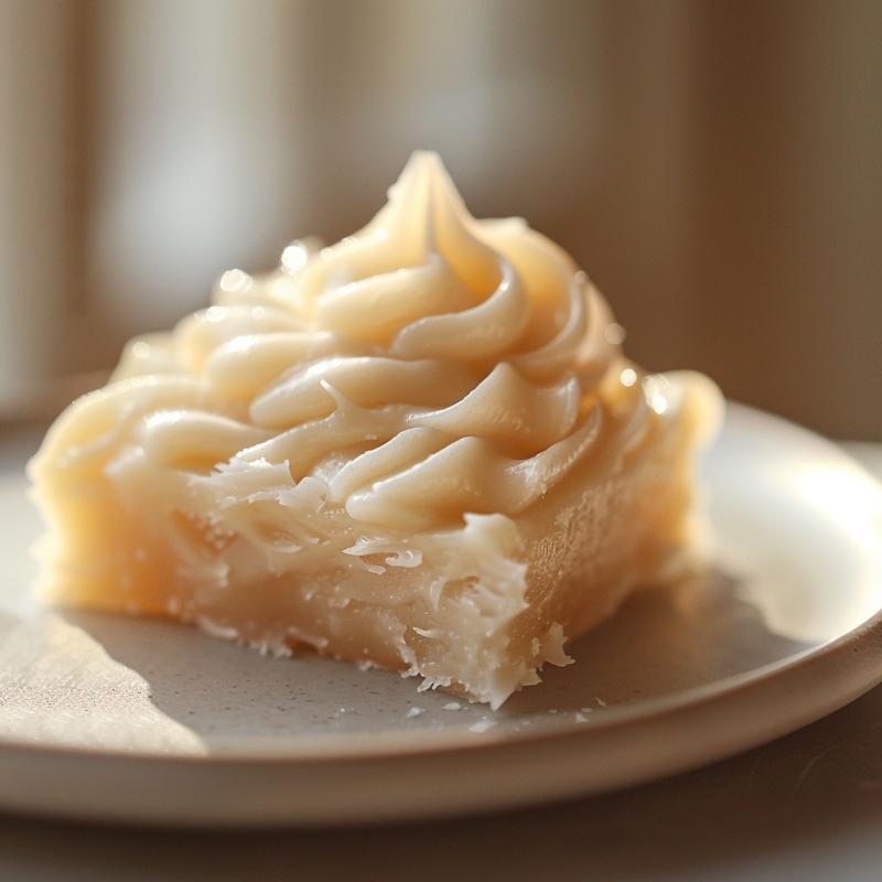 Close-up of different royal icing consistencies on a grey plate.